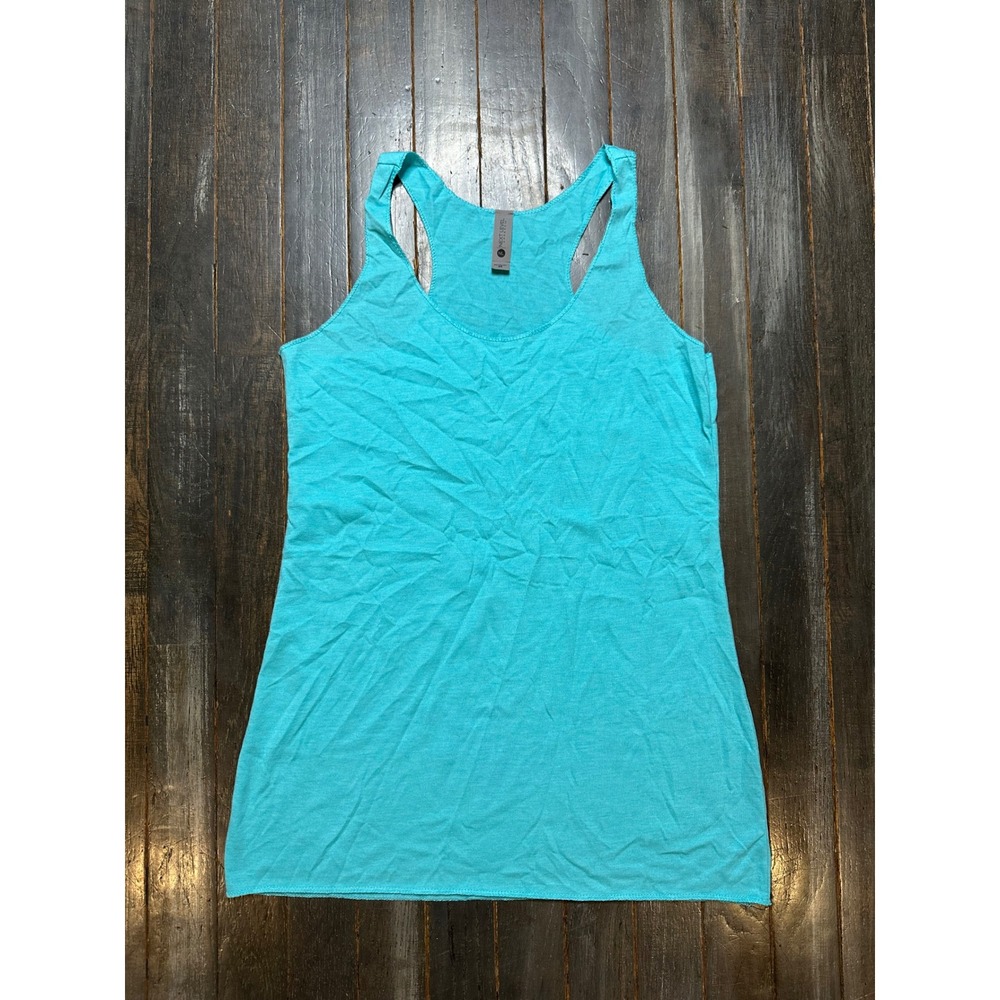 Next Level Apparel Turquoise Blue Tri-Blend Racerback Tank Top